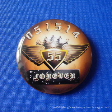 Pin personalizado de la impresión, insignia colorida del diseño (GZHY-OP-008)